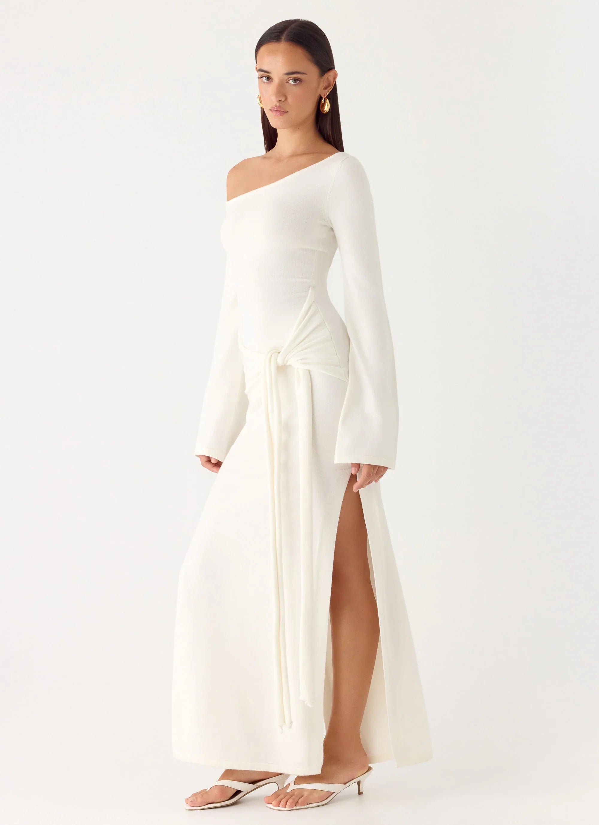 Kova Knit Maxi Dress - White
