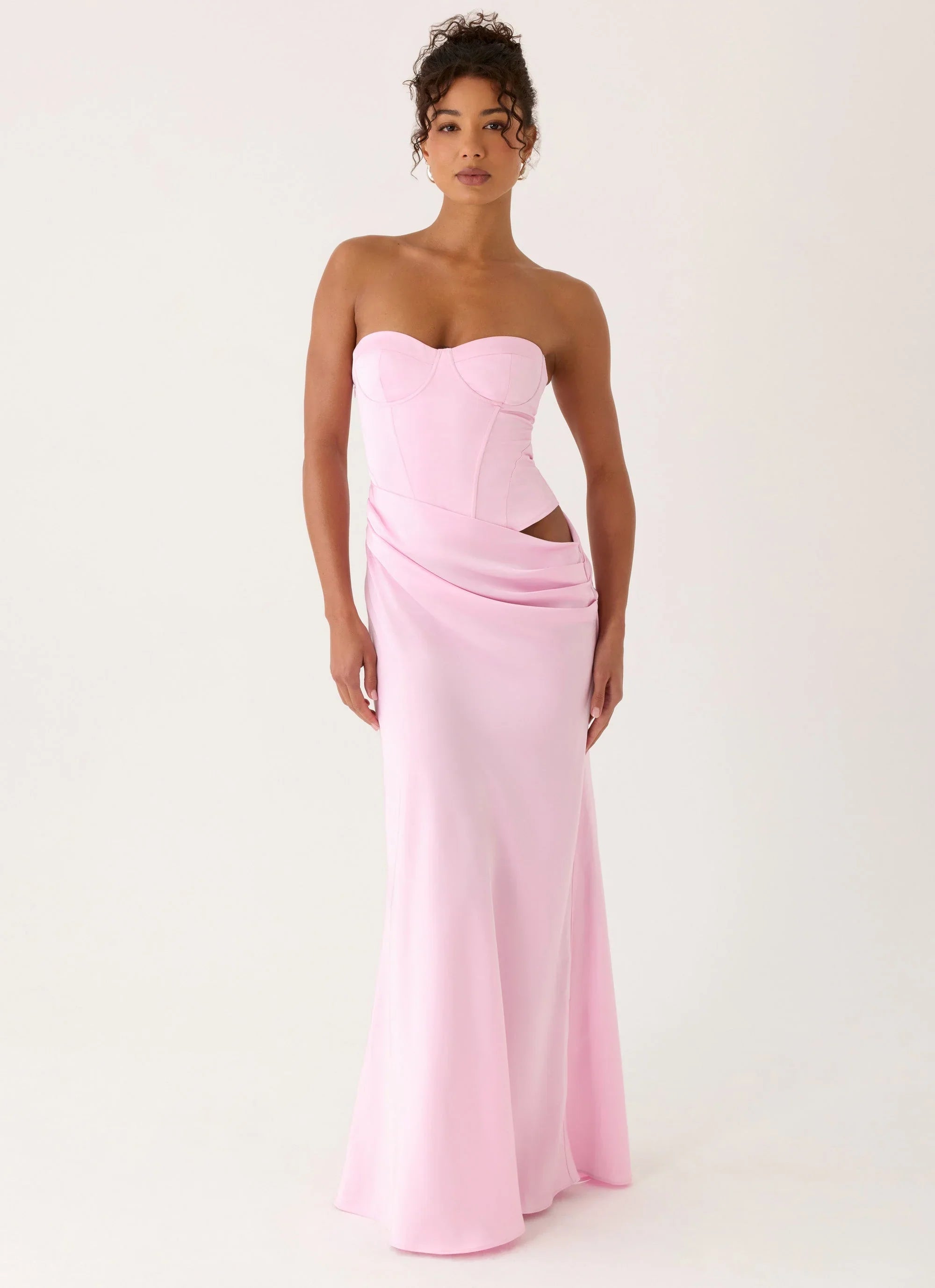 Emory Corset Maxi Dress - Pink